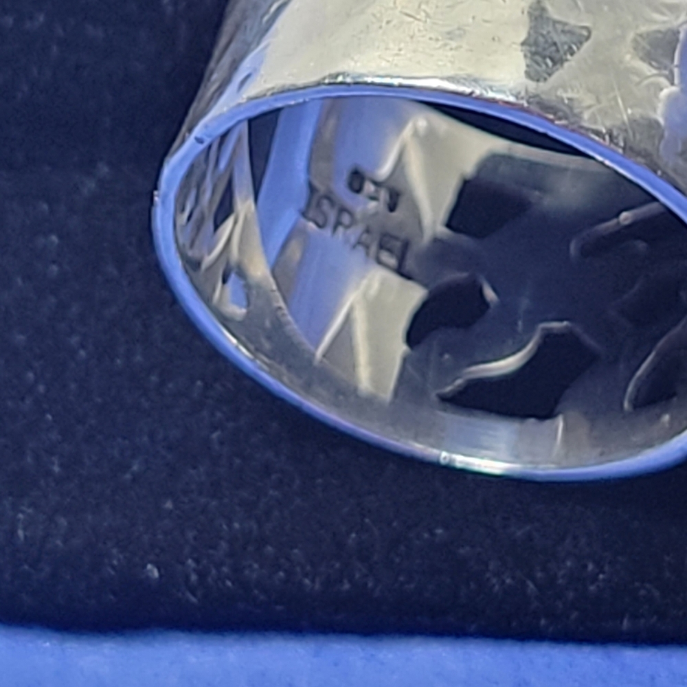 ❤ 925-SILVER. ISRAEL VINTAGE RING SIZE 5.5 - Picture 5 of 10